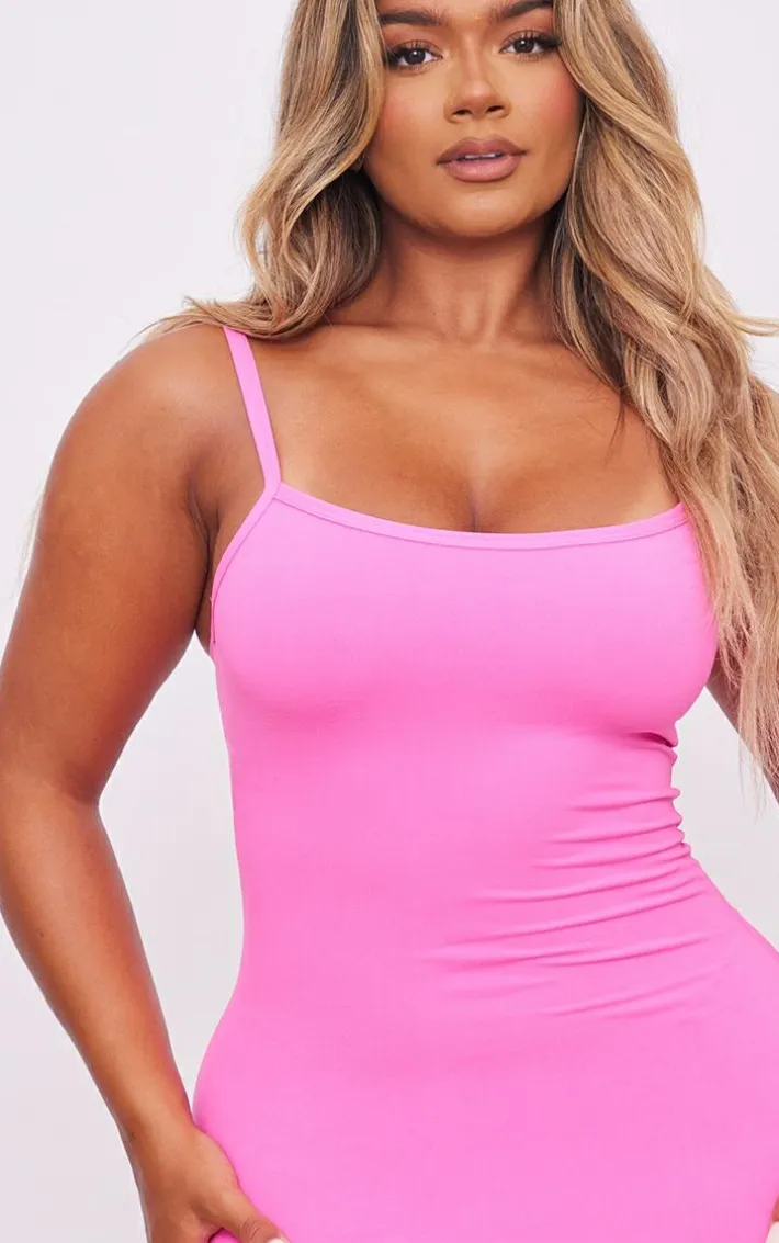 Shape Neon Pink Soft Sculpted Midi Dress