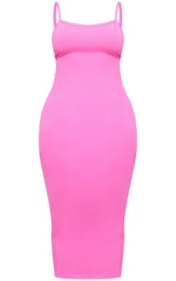 Shape Neon Pink Soft Sculpted Midi Dress