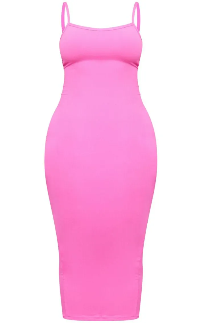 Shape Neon Pink Soft Sculpted Midi Dress