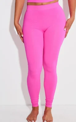 Shape Neon Pink Stretch Seamless Leggings