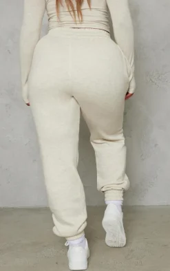 Shape Oatmeal Marl High Waist Cuffed Sweatpants