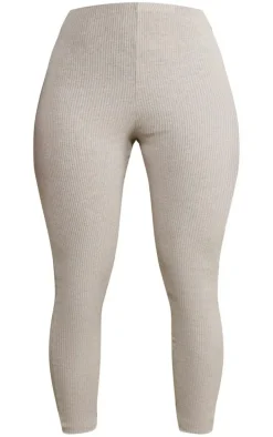 Shape Oatmeal Marl Rib Leggings