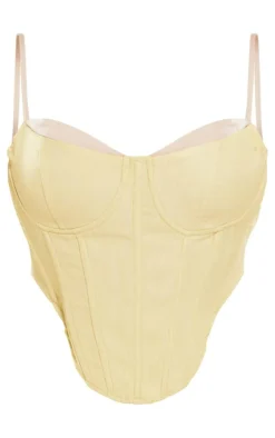 Shape Olive Contrast Cup Detail Corset