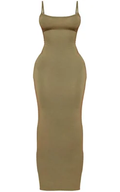 Shape Olive Jersey Strappy Maxi Dress