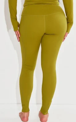 Shape Olive Sculpted Seam Detail High Waist Leggings