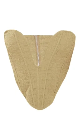 Shape Olive Textured Plunge Corset