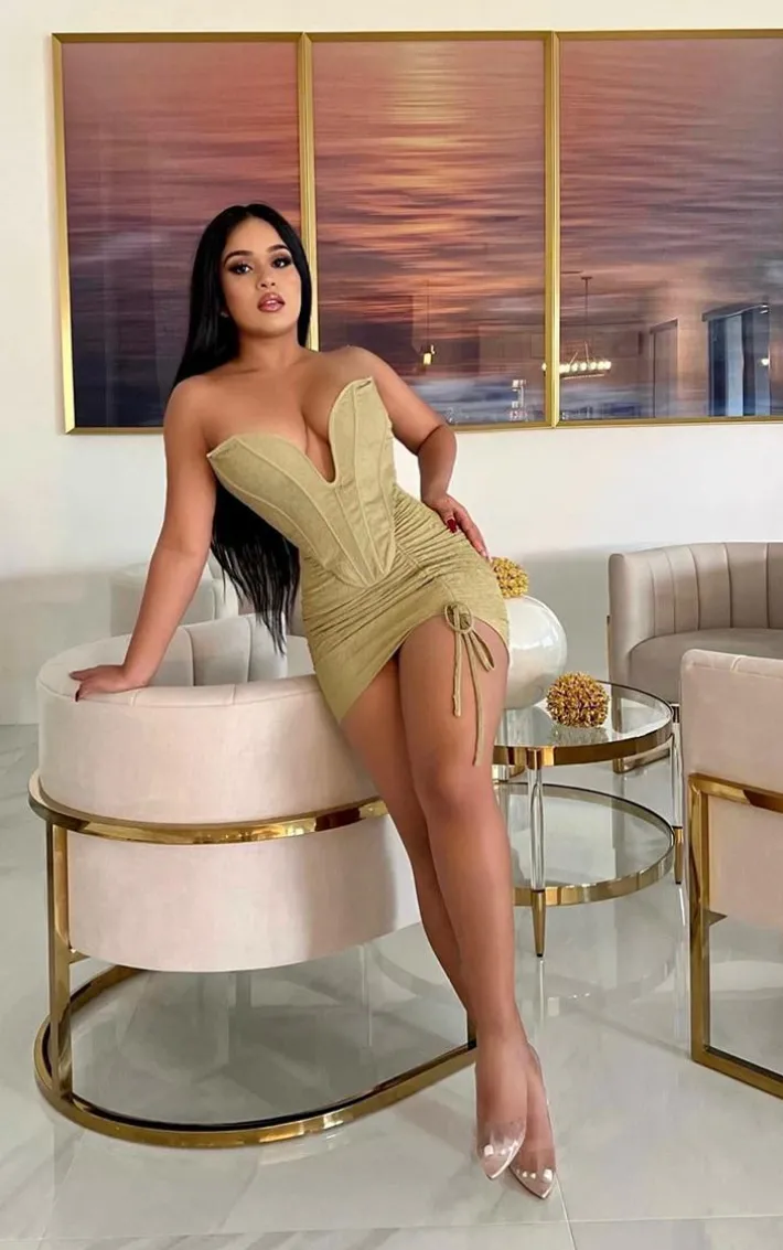 Shape Olive Textured Ruched Side Bodycon Skirt