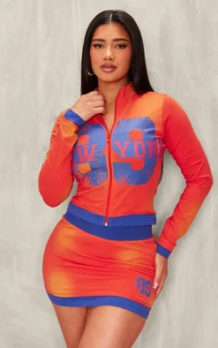 Shape Orange New York Mini Skirt