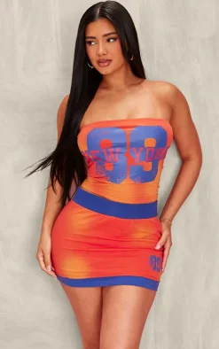 Shape Orange New York Tube Top