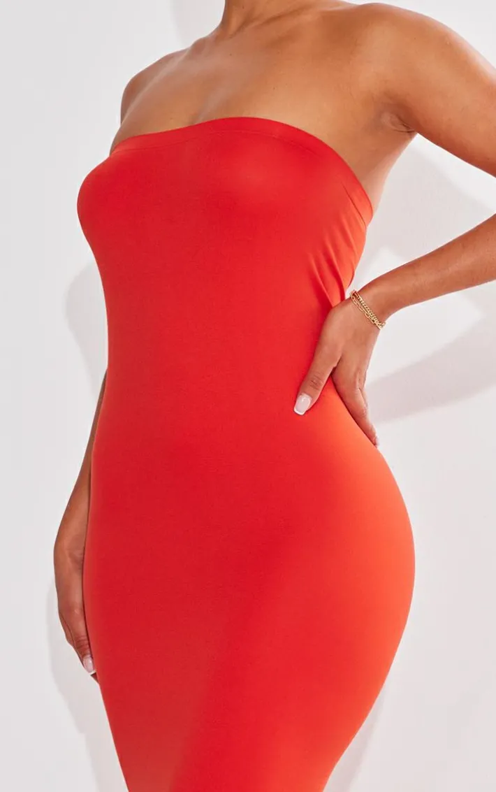 Shape Orange Seamless Bandeau Maxi Dress