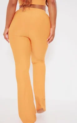 Shape Orange Slinky Low Rise Flared Pants