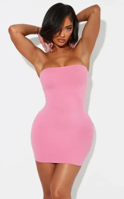 Shape Pink Sculpted Bandeau Bodycon Dress