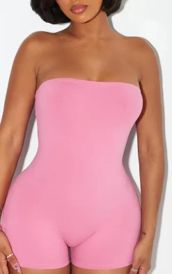 Shape Pink Sculpted Bandeau Unitard