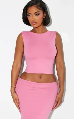 Shape Pink Sculpted Longline Racer Top