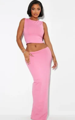 Shape Pink Sculpted Longline Racer Top