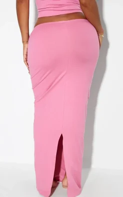 Shape Pink Sculpted Low Rise Maxi Skirt