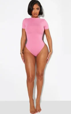 Shape Pink Sculpted Short Sleeve Bodysuit