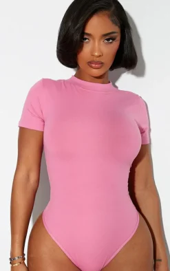 Shape Pink Sculpted Short Sleeve Bodysuit