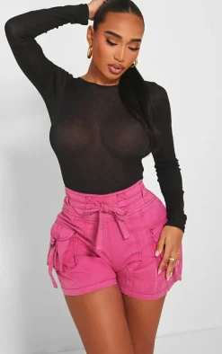 Shape Pink Woven Pocket Shorts