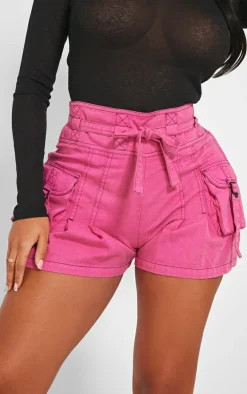 Shape Pink Woven Pocket Shorts