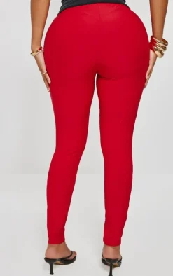 Shape Red Slinky High Waist Leggings