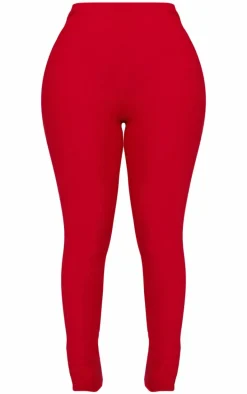 Shape Red Slinky High Waist Leggings