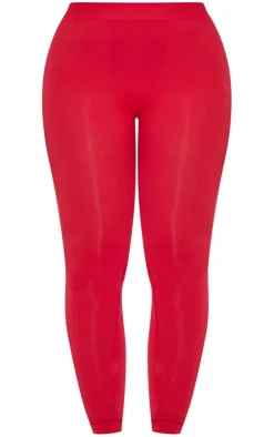 Shape Red Stretch Seamless Leggings