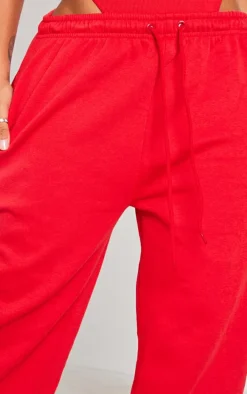 Shape Red Sweat Wide Leg Sweatpants