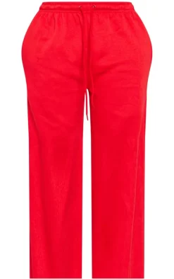 Shape Red Sweat Wide Leg Sweatpants