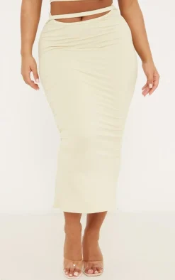 Shape Sage Sculpted Cut Out Midi Skirt
