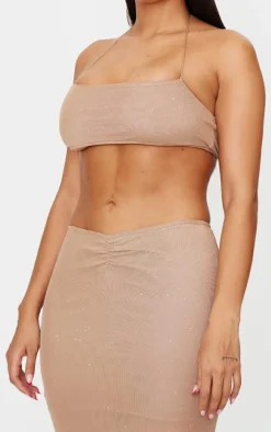 Shape Stone Glitter Bralette