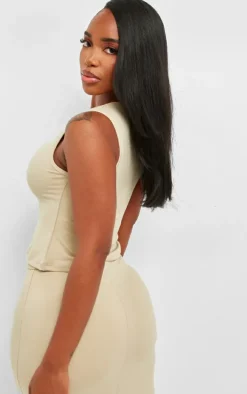 Shape Stone Sculpted Longline Racer Top