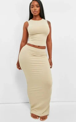 Shape Stone Sculpted Low Rise Maxi Skirt