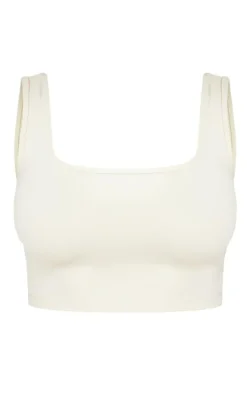 Shape Stone Sculpted Scoop Neck Crop Top