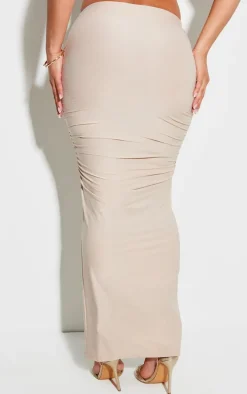 Shape Stone Slinky Ruched Midaxi Skirt