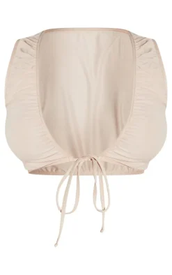 Shape Stone Slinky Tie Front Sleeveless Top