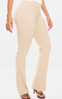Shape Stone Tailored High Waisted Pin Tuck Flared Pants