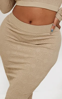 Shape Stone Textured Seamless Maxi Skirt