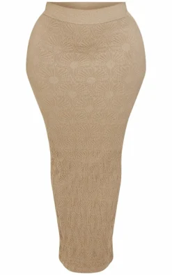 Shape Stone Textured Seamless Maxi Skirt