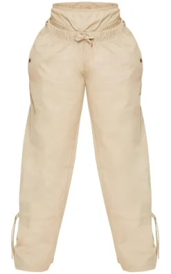 Shape Stone Twill Cut Out Wide Leg Pants