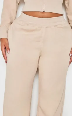 Shape Stone Waistband Detail Wide Leg Sweatpants