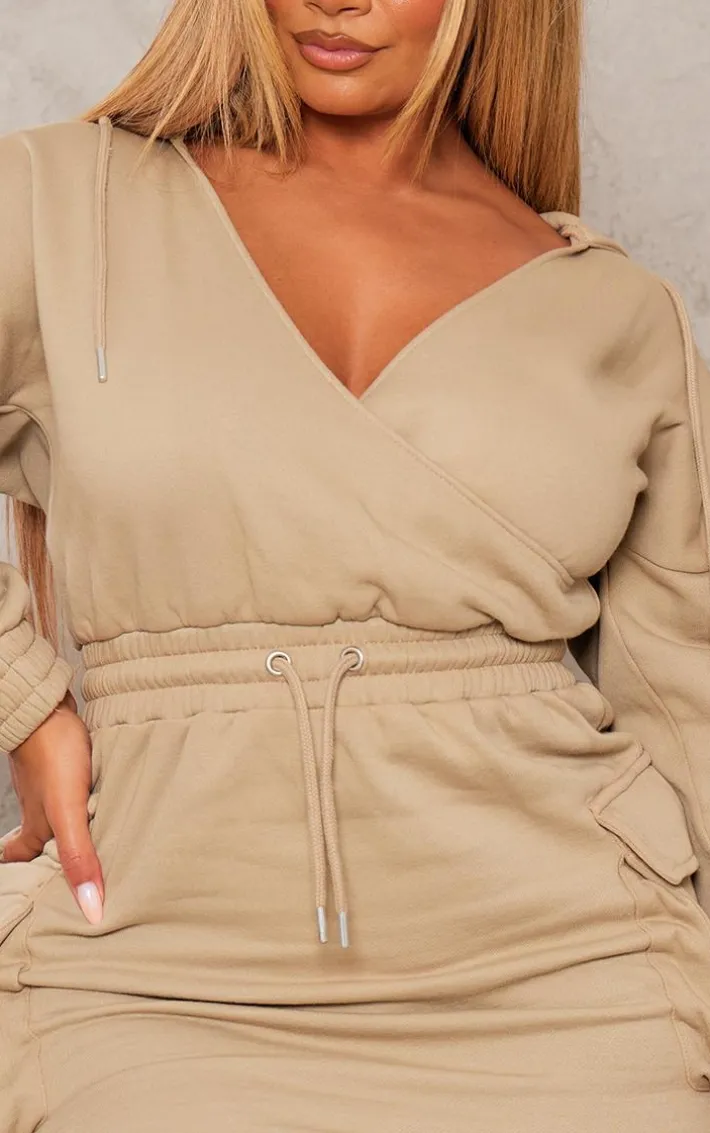 Shape Stone Washed Oversized Hoodie Sweat Dress