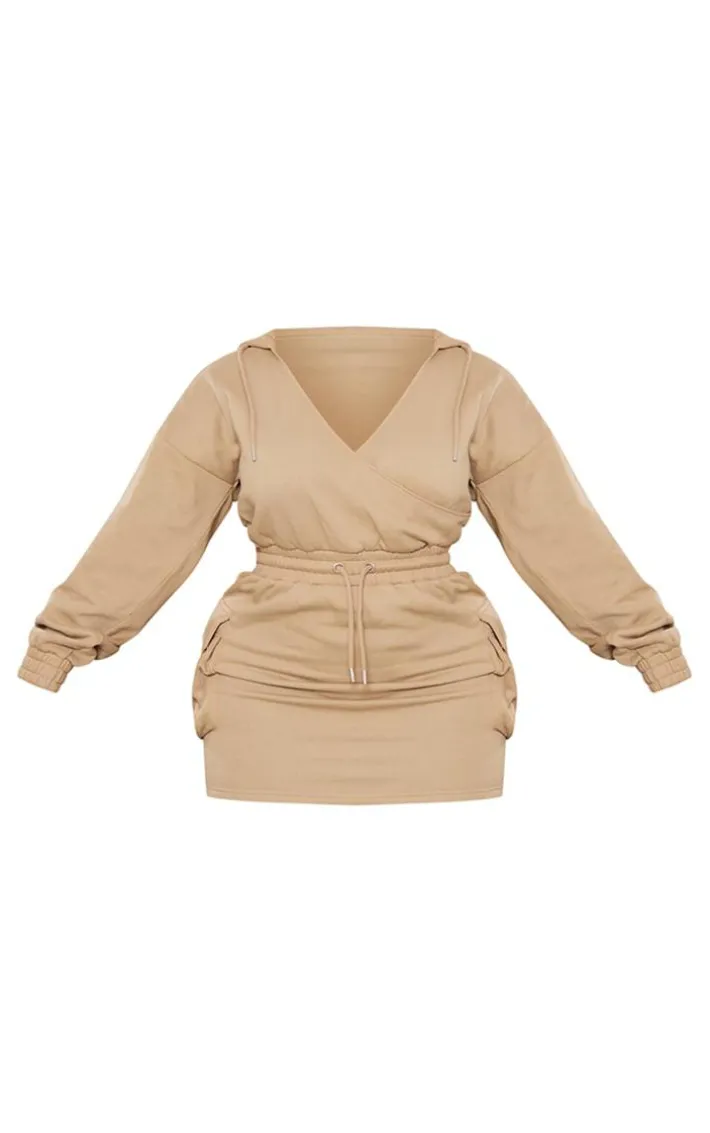 Shape Stone Washed Oversized Hoodie Sweat Dress