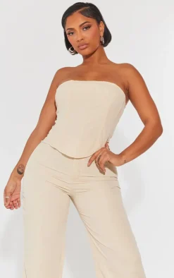 Shape Stone Woven Lace Up Back Corset