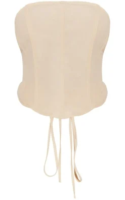 Shape Stone Woven Lace Up Back Corset