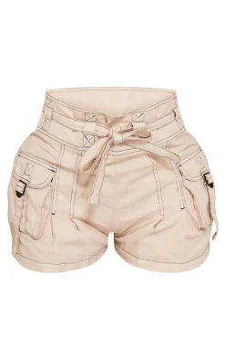 Shape Stone Woven Pocket Shorts
