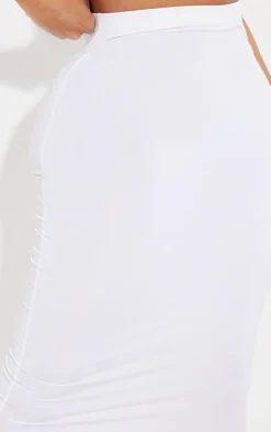 Shape White Slinky Midaxi Skirt
