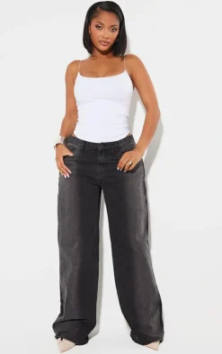 Shape White Slinky Spaghetti Strap Bodysuit