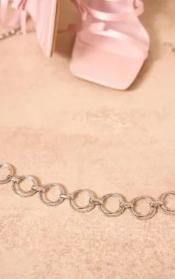 Silver Disk Belly Chain