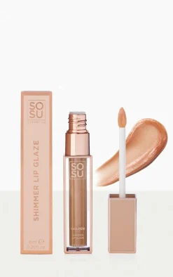 SOSU Satin Golden Shimmer Lip Glaze